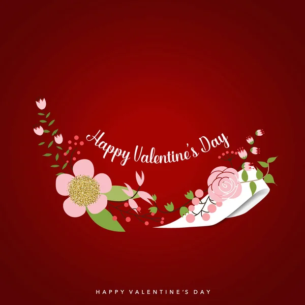 Valentines Day Background Design Vector Illustration — Stock Vector