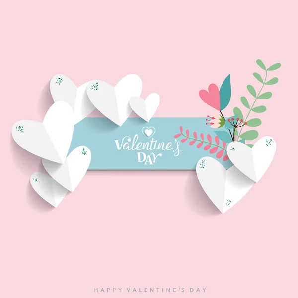 Valentine Design Fundo Dia Ilustração Vetorial — Vetor de Stock