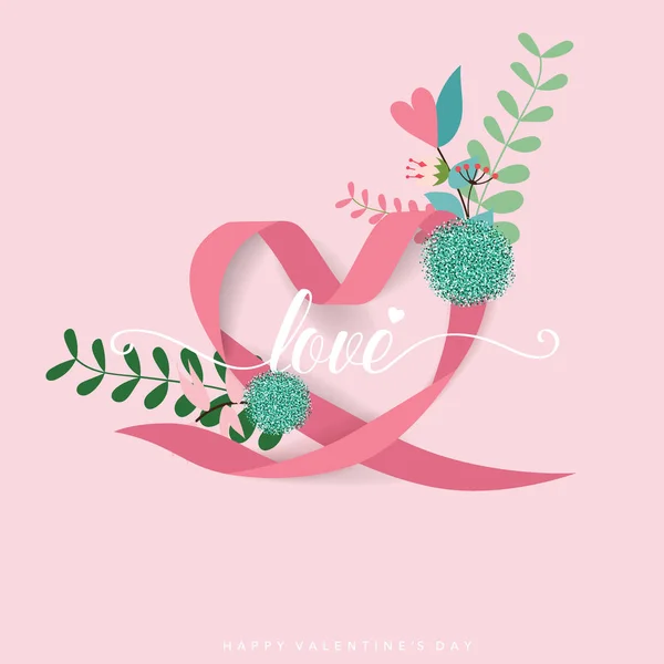 Valentine Design Fundo Dia Ilustração Vetorial — Vetor de Stock