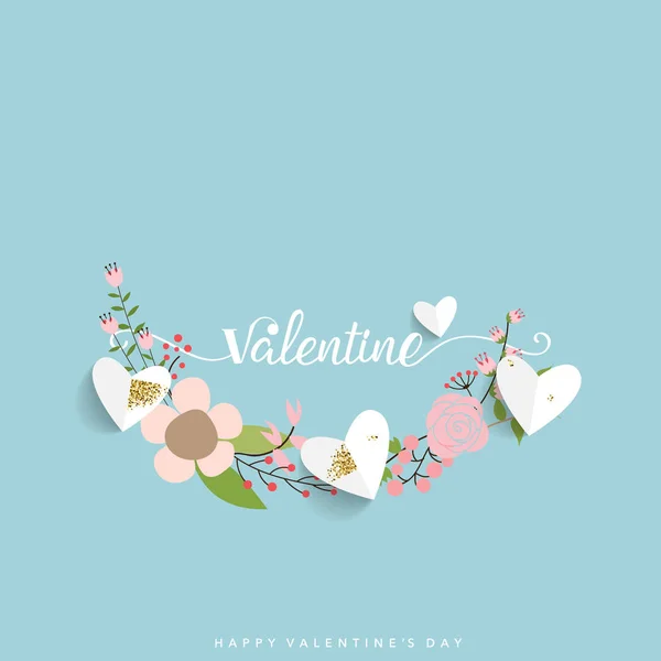 Valentine Design Fundo Dia Ilustração Vetorial — Vetor de Stock