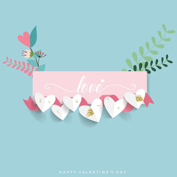 Valentine Design Fundo Dia Ilustração Vetorial —  Vetores de Stock