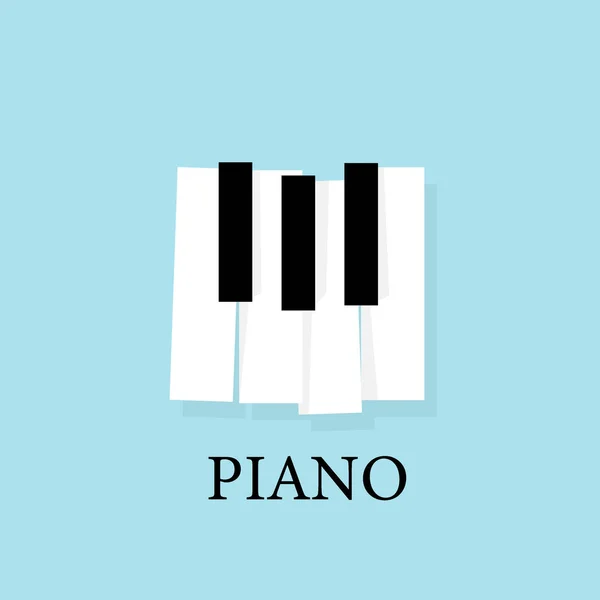音楽ピアノキーボード ポスター背景テンプレート — ストックベクタ