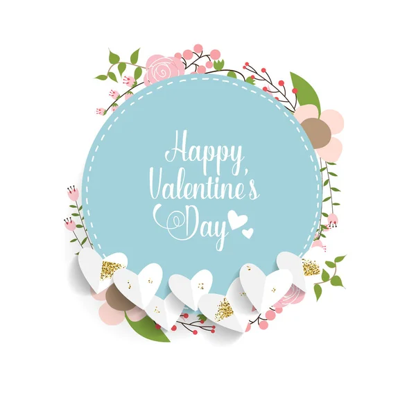 Valentines Day Background Design Vector Illustration — Stock Vector