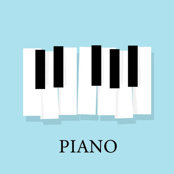 Μουσικό Πιάνο Πληκτρολόγιο Πρότυπο Φόντου Αφίσας — Διανυσματικό Αρχείο