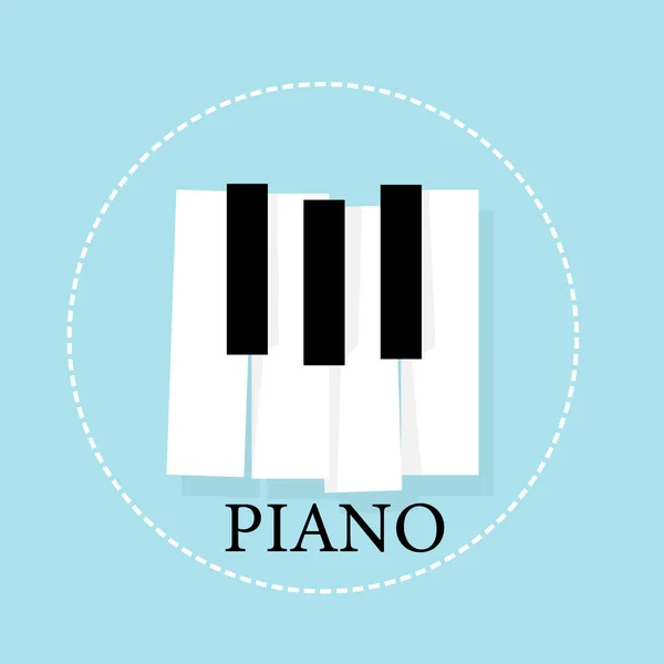 音楽ピアノキーボード ポスター背景テンプレート — ストックベクタ