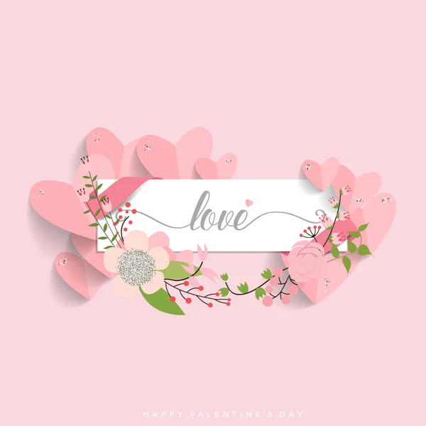 Conception Fond Saint Valentin Illustration Vectorielle — Image vectorielle