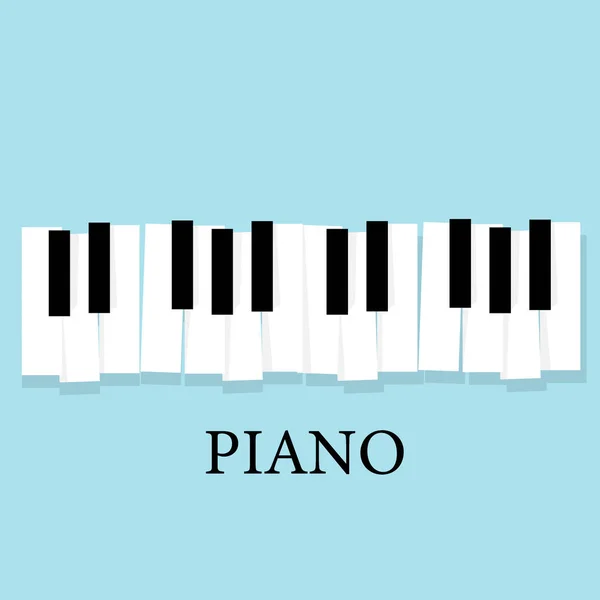 Clavier Piano Modèle Fond Affiche — Image vectorielle