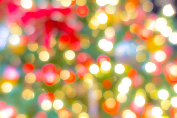 Abstraktní rozostření světla vánočního stromu . — Stock fotografie