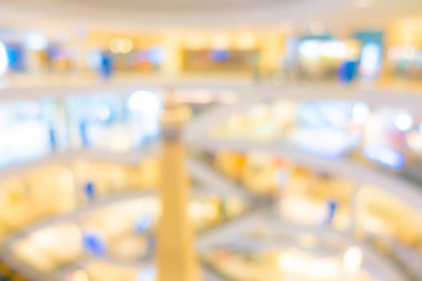 İnsanlar alışveriş merkezinde bulanıklık .