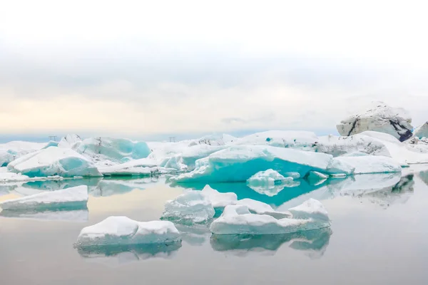 빙산에서 빙하 라군, 아이슬란드 . — 스톡 사진