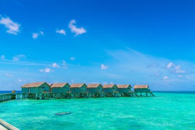 Güzel su Villa tropikal Maldivler Island  .