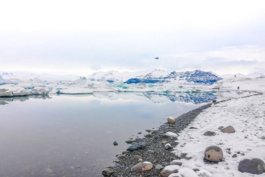 Buzdağı buzul Lagoon, İzlanda .