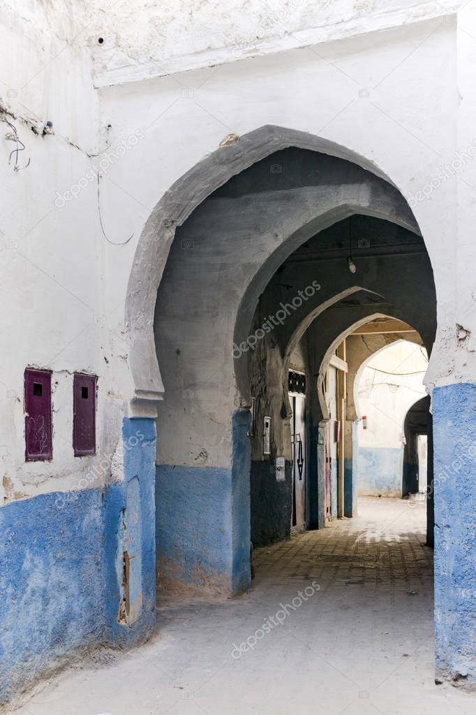 Traditional Sefrou street, Morocco