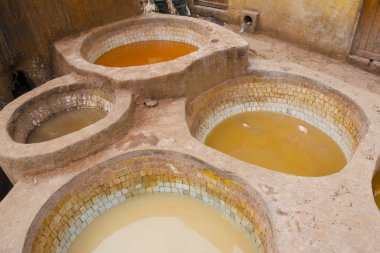 Fez, deri, Medine kalbinde eski tabakhane boyama