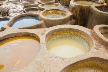 Fez, deri, Medine kalbinde eski tabakhane boyama