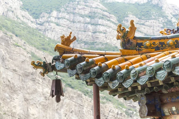 Schilderachtig Uitzicht Opknoping Klooster Bergen Van Datong China — Stockfoto