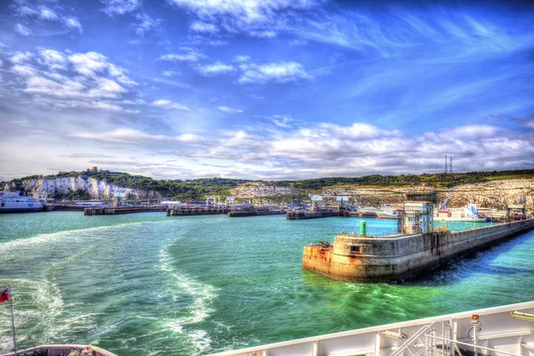 Dover Uitzicht Vanaf Veerboot — Stockfoto