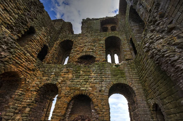 Средневековые Руины Замка Скарборо Северный Йоркшир Великобритания — стоковое фото