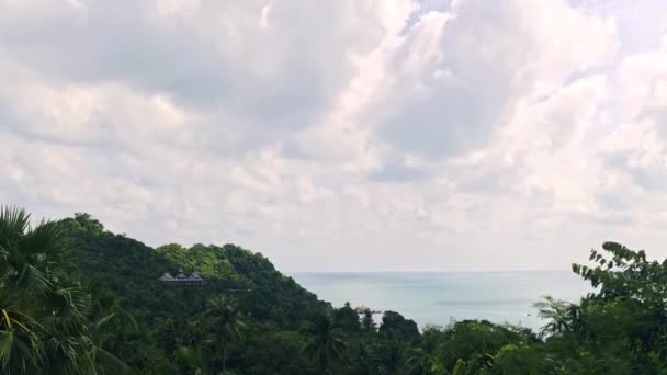 Vista Las Colinas Una Isla Tropical Sudeste Asiático — Vídeo de stock