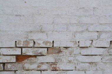 Arka plan dokusu beyaz eski blok duvar