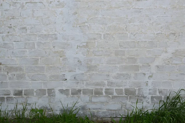 Arka plan dokusu beyaz eski blok duvar