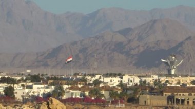 Çöl dağlar panorama. Mısır