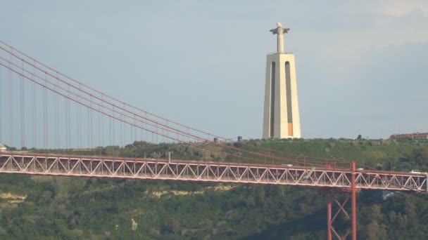 Jesucristo Lisboa Portugal — Vídeos de Stock