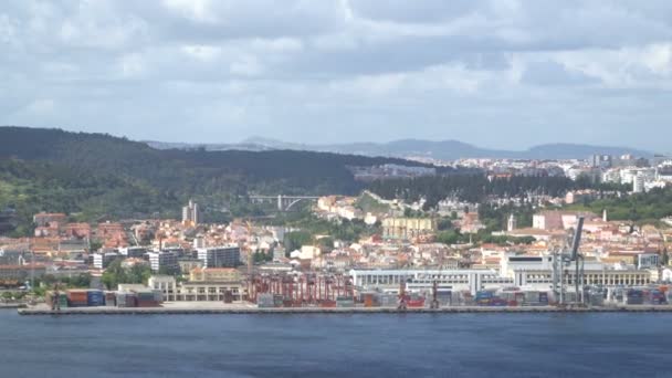 Grand port maritime industriel de Lisbonne, Portugal — Video