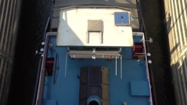 Rothensee canal lift, boat lift in Germany. Magdeburg - 15.07.2018