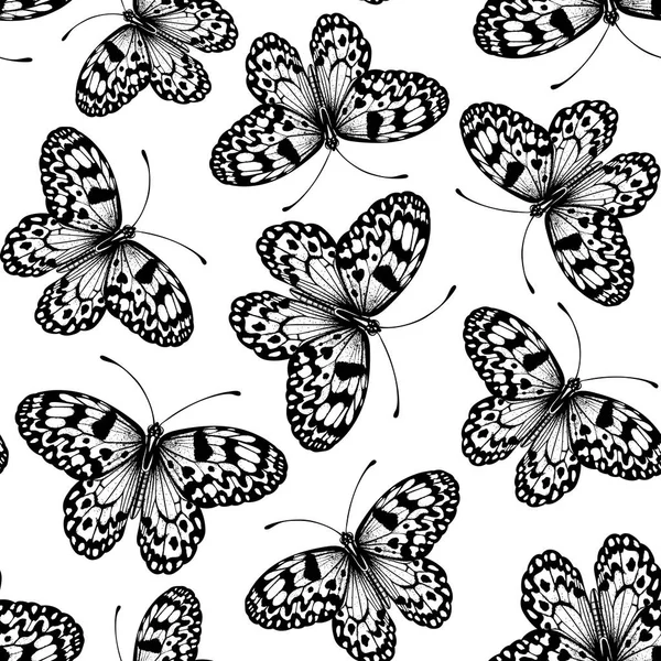 Seamless Pattern Hand Drawn Paper Kite Butterflies Element Design — Stock Photo, Image