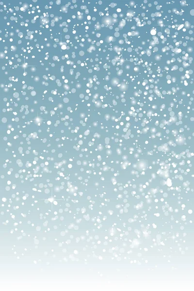 冬季背景与降雪和文本空间 — 图库矢量图片