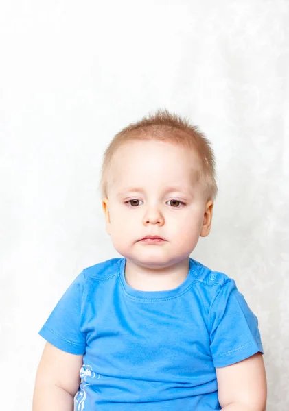 Retrato Niño Las Emociones Del Niño Emocional Bellamente Mirada Expresiva —  Fotos de Stock