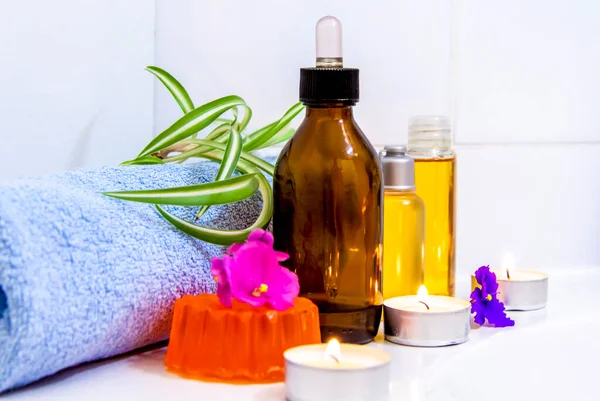 Procedimientos Spa Cuidado Cosmético Del Cuerpo Aceite Aromático Aromaterapia Cosmetología —  Fotos de Stock