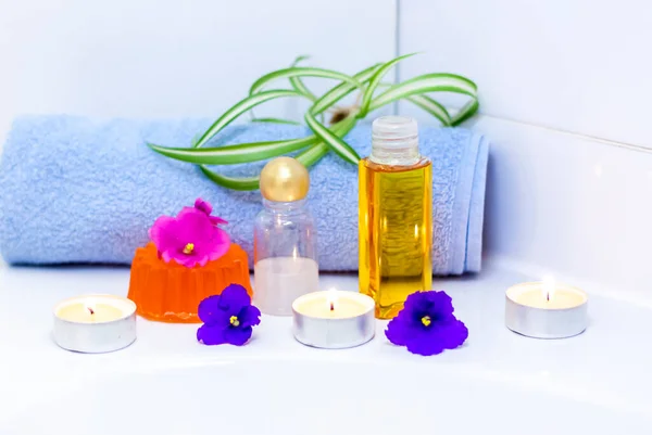 Procedimientos Spa Cuidado Cosmético Del Cuerpo Aceite Aromático Aromaterapia Cosmetología —  Fotos de Stock
