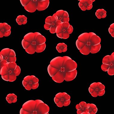 Kırmızı renkli tasarım için arkaplan ögesi. Şablon. Siyah arka plan. Görüntü