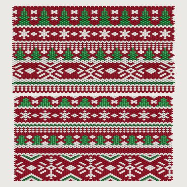 Sorunsuz vektör Noel ve yılbaşı süsleri
