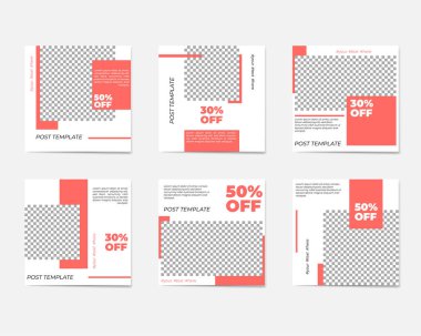 Sosyal medya mesaj şablonları için büyük bir set. Kişisel ve iş hesapları için.