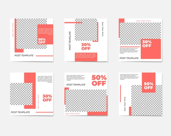 Sosyal medya mesaj şablonları için büyük bir set. Kişisel ve iş hesapları için.