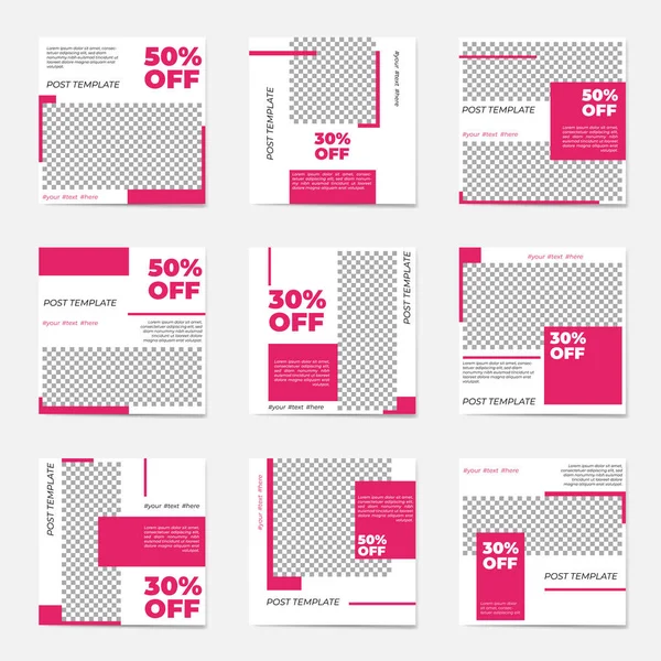 A sosyal medya şablonları sonrası için büyük ayarla. Kişisel ve iş hesapları için.