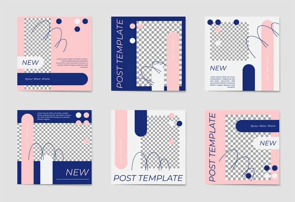 Sosyal medya bir dizi yazı şablonları. Kişisel ve iş hesapları için.