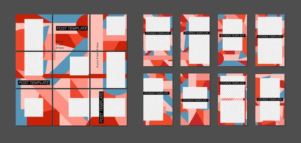 Fotoğraflarınız için yerler ile parlak geometrik arka plan.