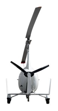 Beyaz autogyro veya gyrocopter 