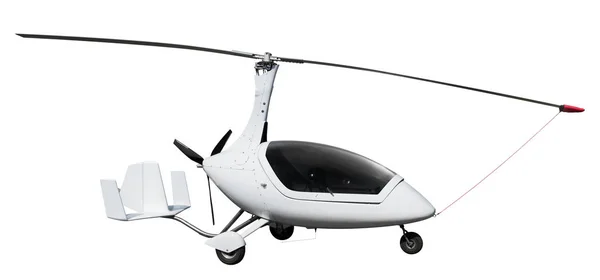 Beyaz autogyro veya gyrocopter — Stok fotoğraf