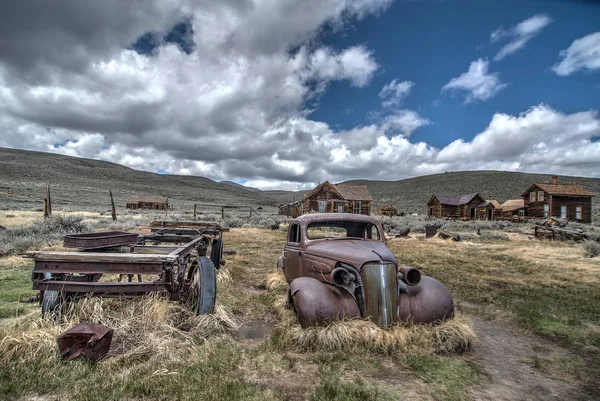 Verlaten Auto Bodie Rechtenvrije Stockfoto's