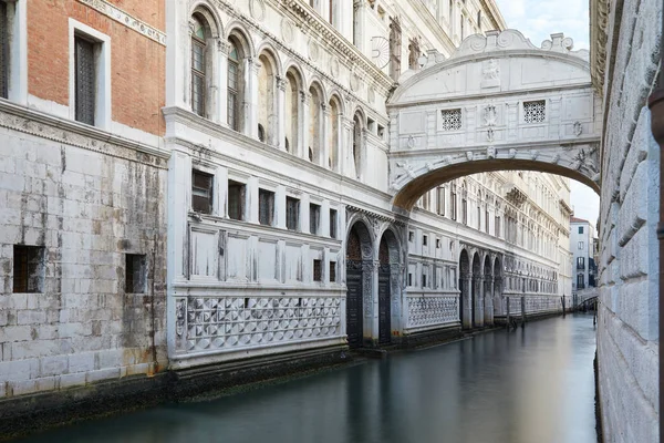 Seufzerbrücke Niemand Venedig Italien — Stockfoto