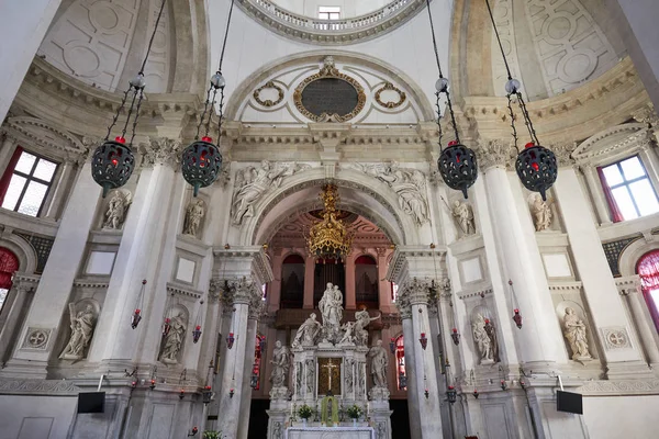 Venice Olaszország 2017 Augusztus Szent Mária Templom Oltárán Egészségügyi Építészeti — Stock Fotó