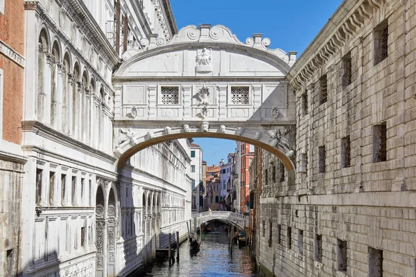 Seufzerbrücke Einem Sonnigen Tag Architektur Venedig Italien — Stockfoto