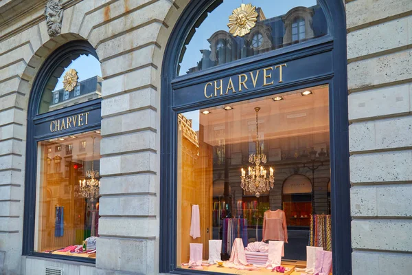 PARIS, FRANCE - JULY 21, 2017: Charvet fashion luxury store in P — Stock Photo, Image