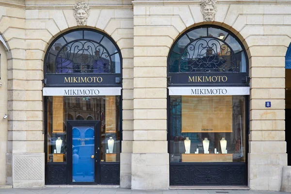 Paříž Francie Července 2017 Luxusní Prodejna Mikimoto Place Vendome Paříži — Stock fotografie
