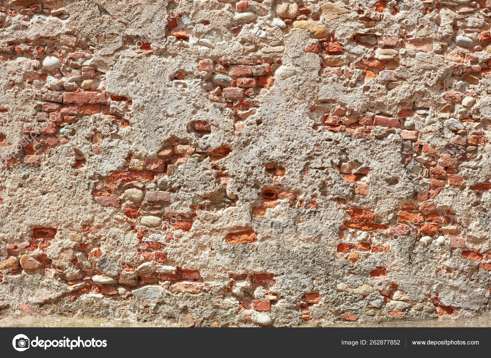 Download Old Bricks And Concrete Wall Texture Background Sunlight Stock Photo Image By C Andreaa 262877852